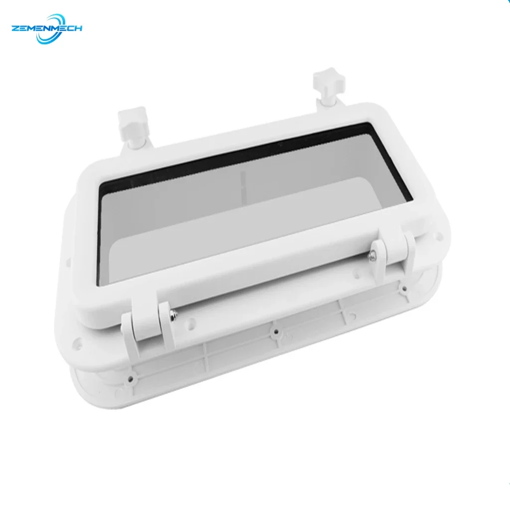 ABS Plastic Rectangular Hatches Port Lights Replacement Waterproof Windows Port Hole Portlight Marine Boat Yacht RV Porthole