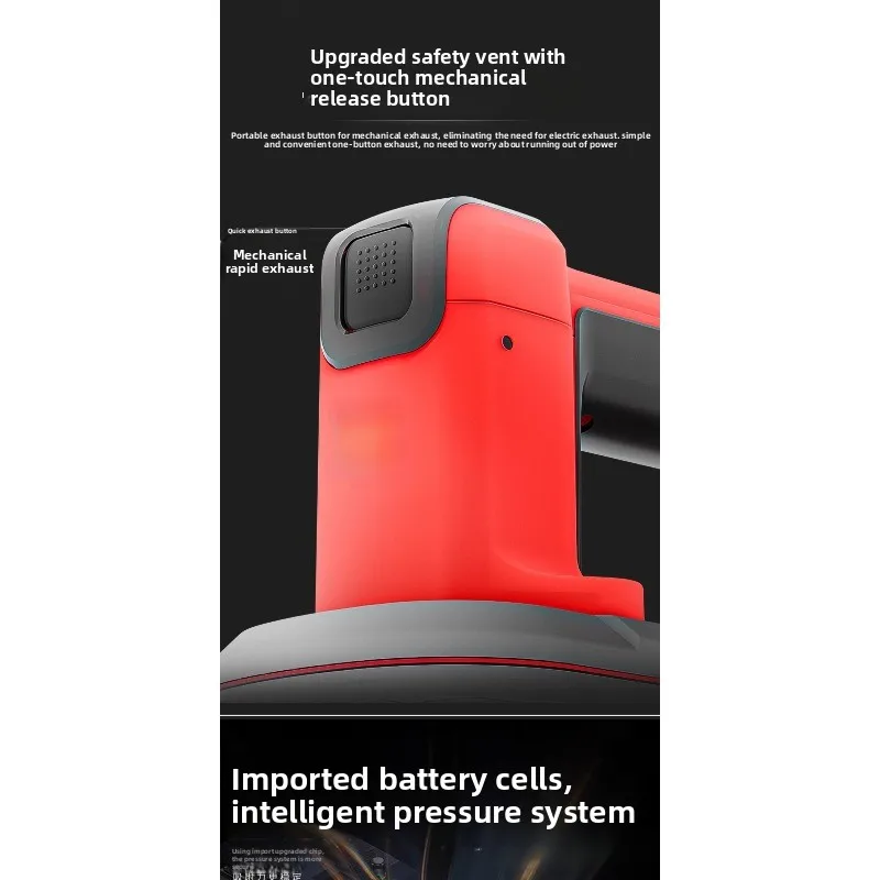 Compact Mini Narrow Electric Suction Cup with Auto Air Supplement - Rechargeable Tool for Tile/Glass Installation