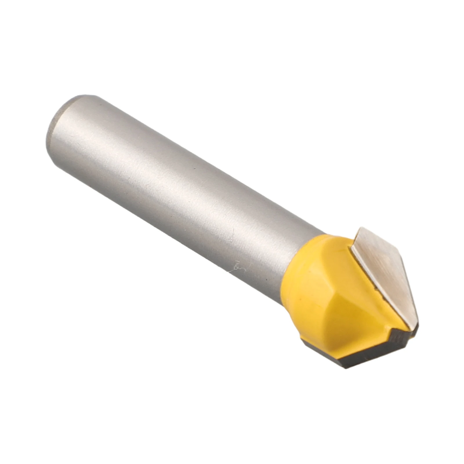 Milling Cutter Router Bit 8 1 2 2 5MM Carbide Silver Yellow Trimming Chamfer Acrylic Engraving High Strength PVC