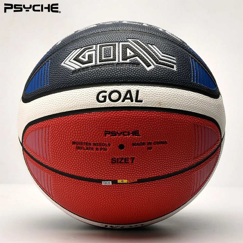 PSYCHE ขนาด 7 บาสเกตบอลมืออาชีพทนต่อการสึกหรอหนังนุ่มเกมบาสเกตบอลการฝึกอบรมการแข่งขันบาสเกตบอล ‌ สตรีทบอล