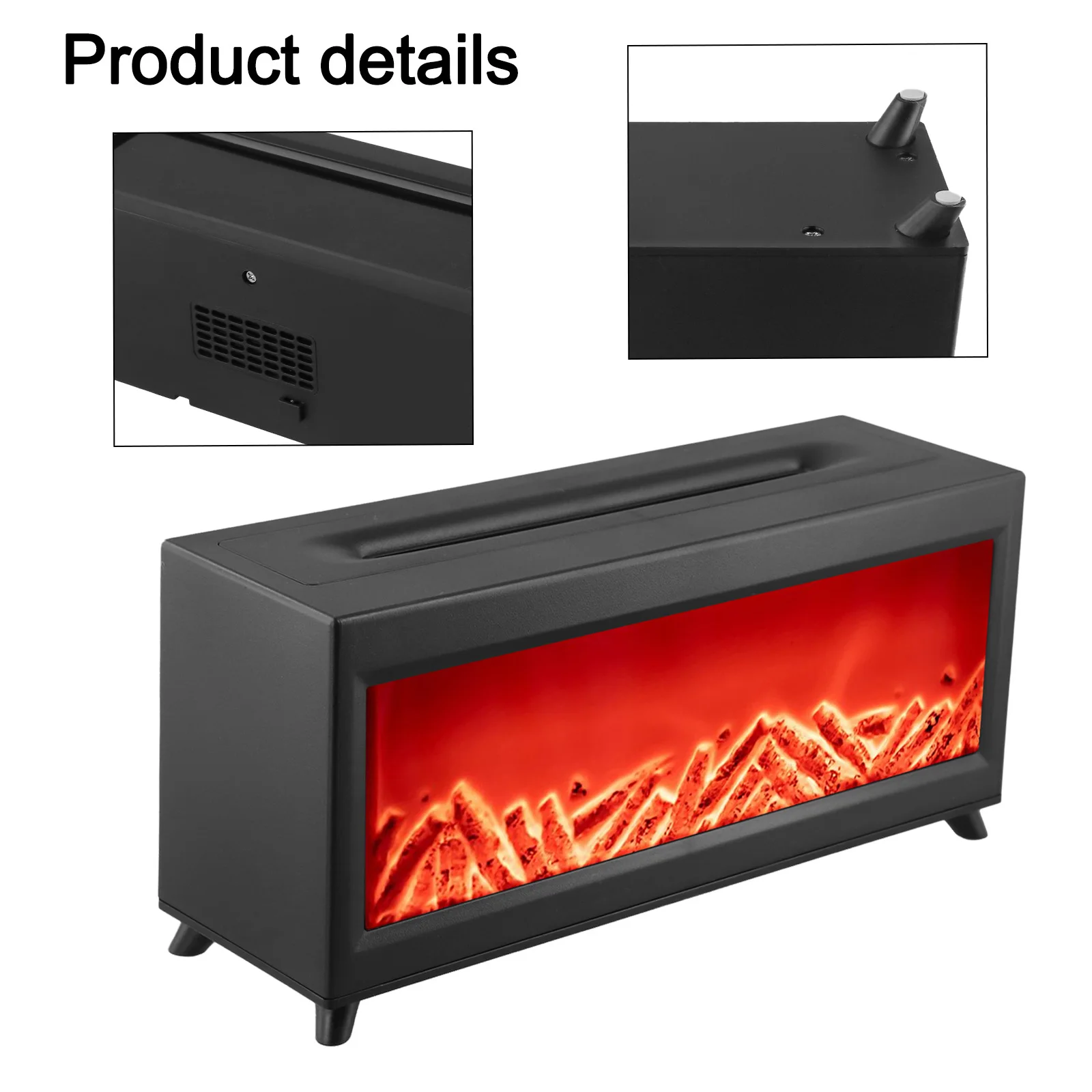 

Уютная атмосфера 250*80*118 мм 3D увлажнитель пламени увлажнитель с дистанционным управлением 7 цветов окружающий свет автоматическое отключение