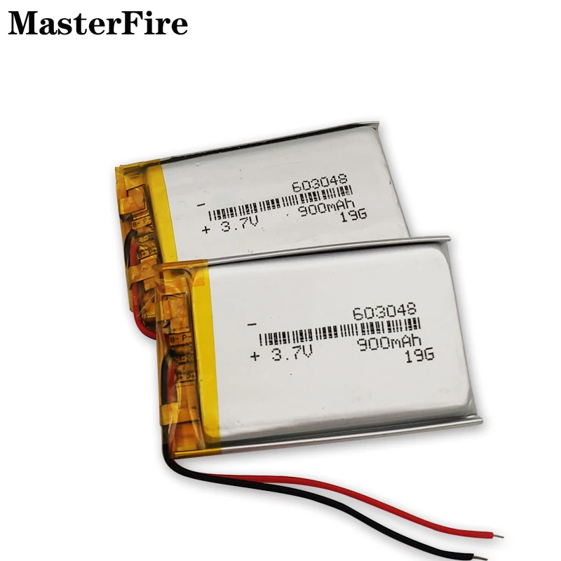 4PCS 603048 900mah 3.7V Lithium Polymer Battery For Bluetooth Headset Emergency Light E-book Rechargeable Li-polymer Batteries