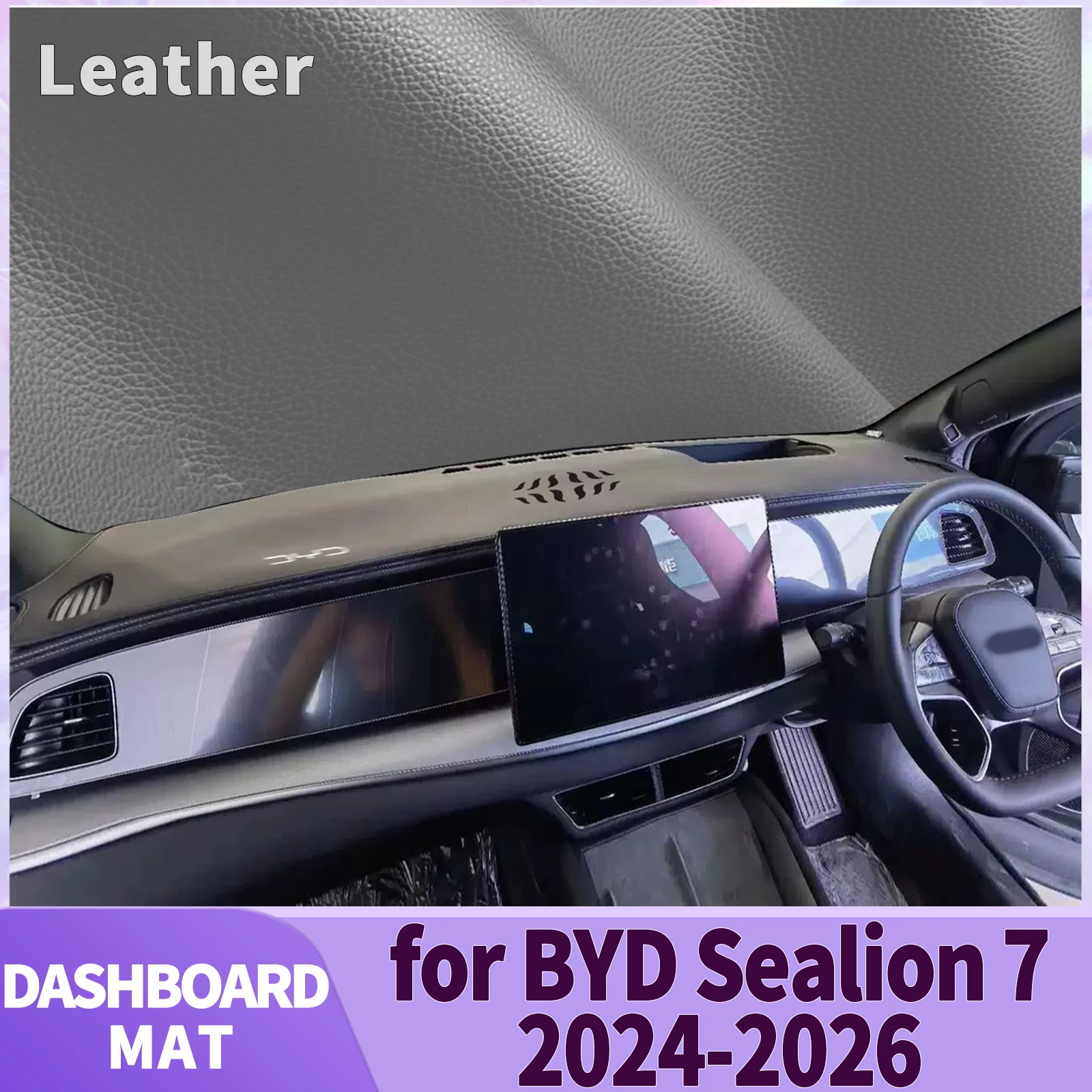 

fit for BYD Sealion 7 2024 2025 2026 EV Car Accessories Dashmat Dashboard Cover Pad DashMat Sunshade Protective Carpet