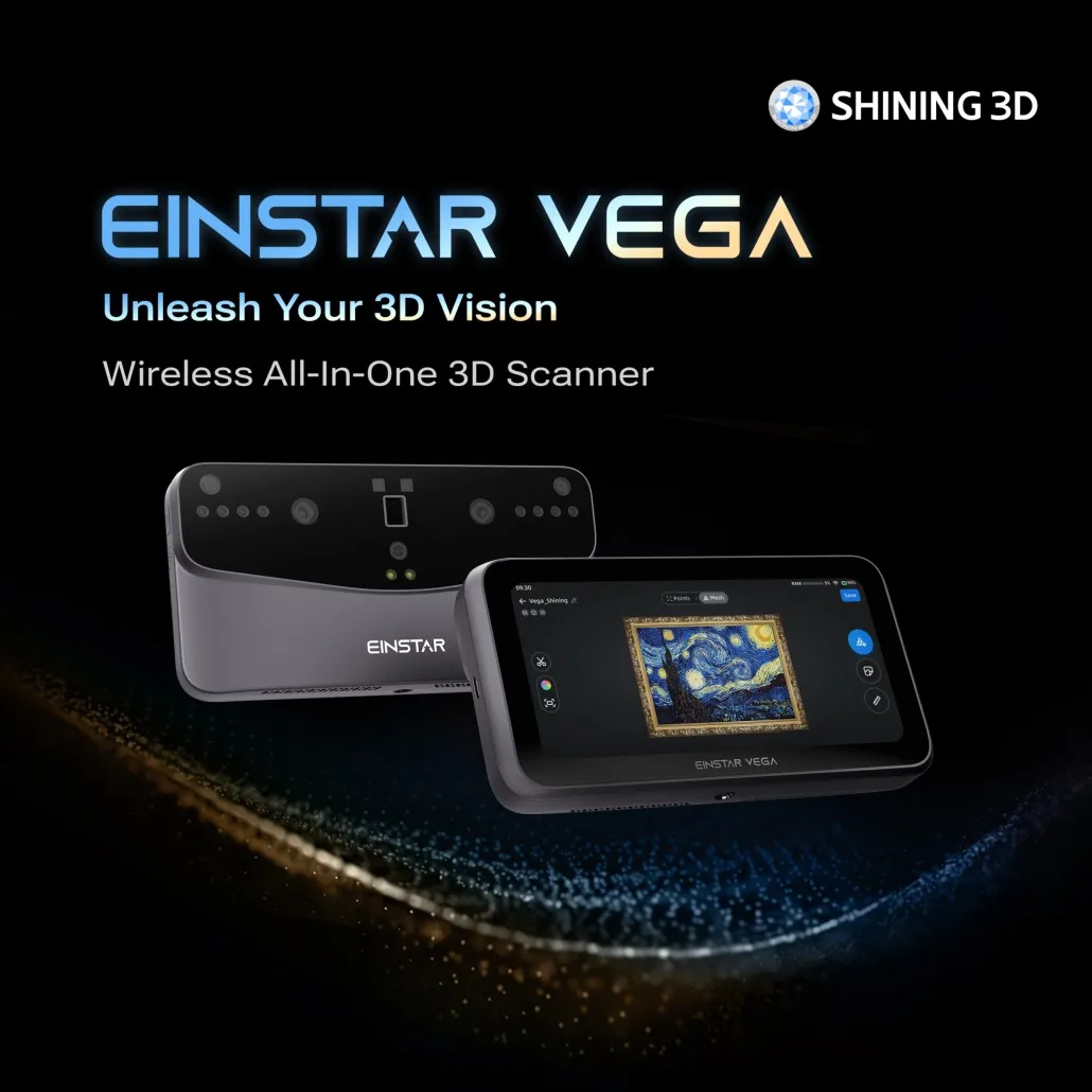 Shining Einstar Vega 3D Scanner High-Precision 3D Fast ersatile Outdoor-Ready 3d scanner portable  scanners shining3d scanner