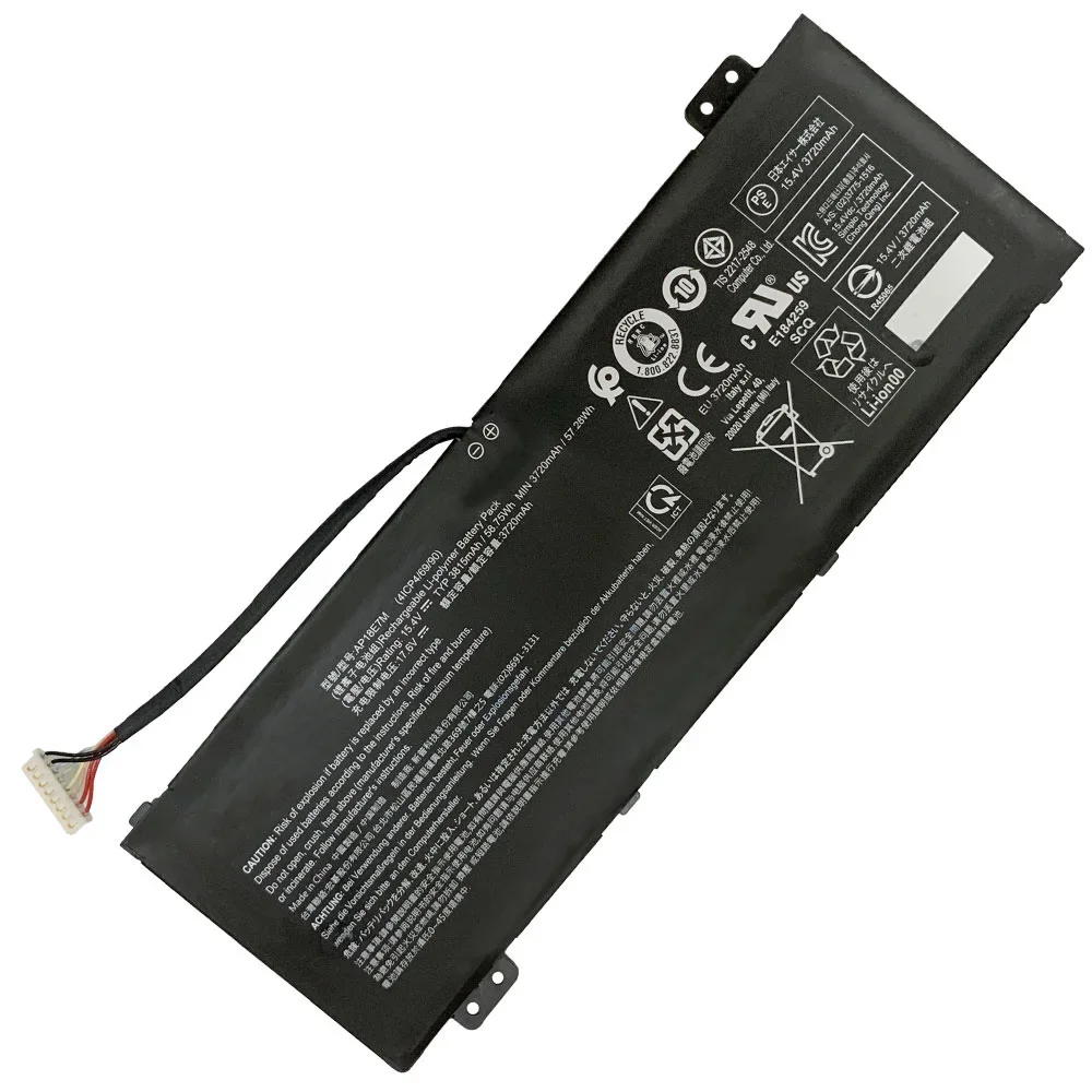 Imagem -02 - Bateria do Portátil para Acer Aspire A71574g Nitro A51751-51xt Predator Helios 300 An715-51 15.4v 58.75w Ap18e7m