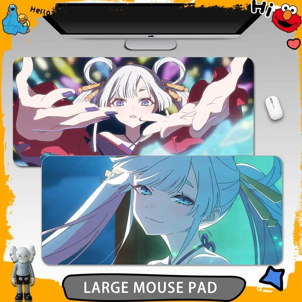 Cosmic Princess Kaguya Mouse Pads Gamer Keyboard Mat Pads Gaming Desk Protector Laptops Large Mousepad Cartoon Deskmat