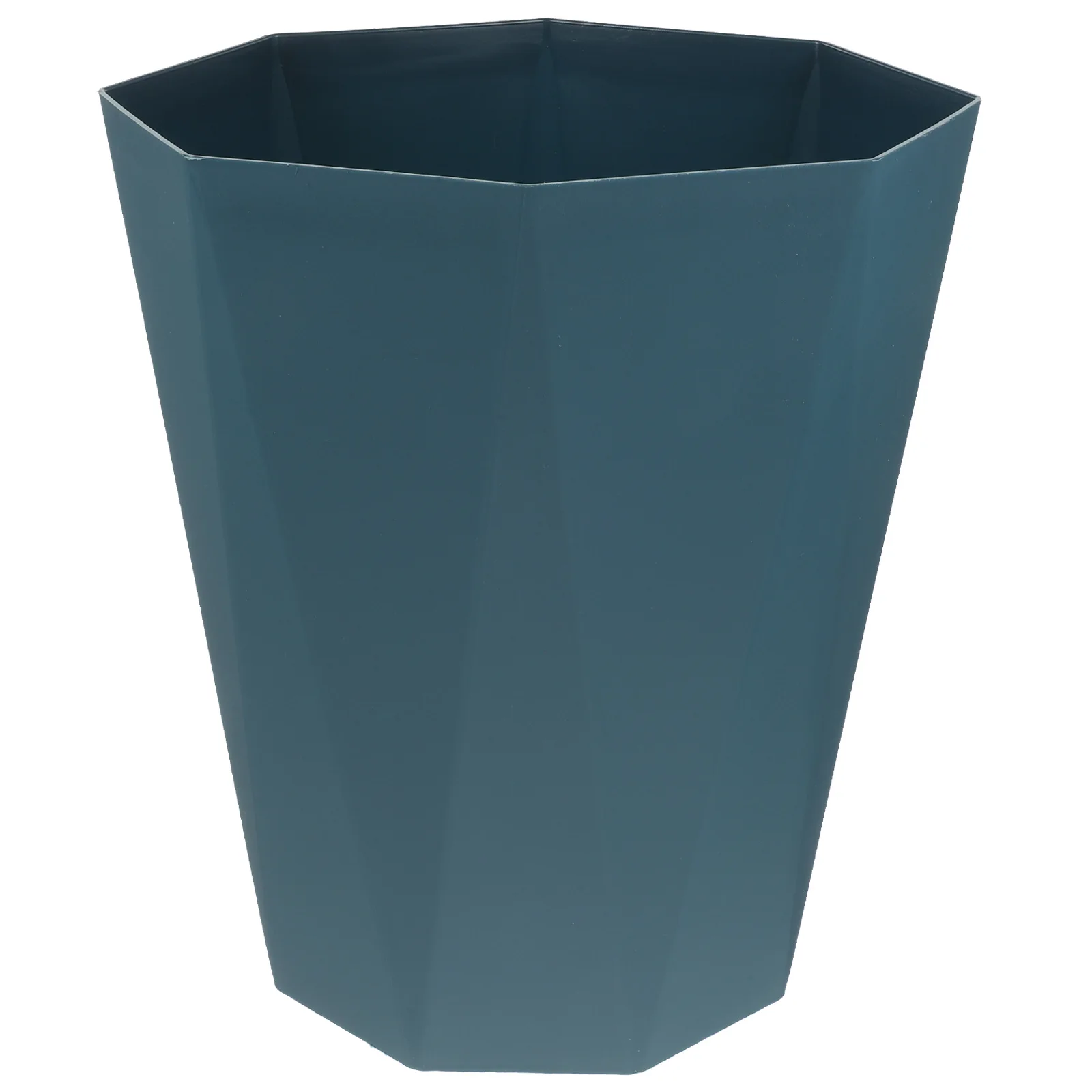 

Household Trash Can Plastic Waste Basket Foldable Lid Grey Baskets for Home Office Kitchen Reusable