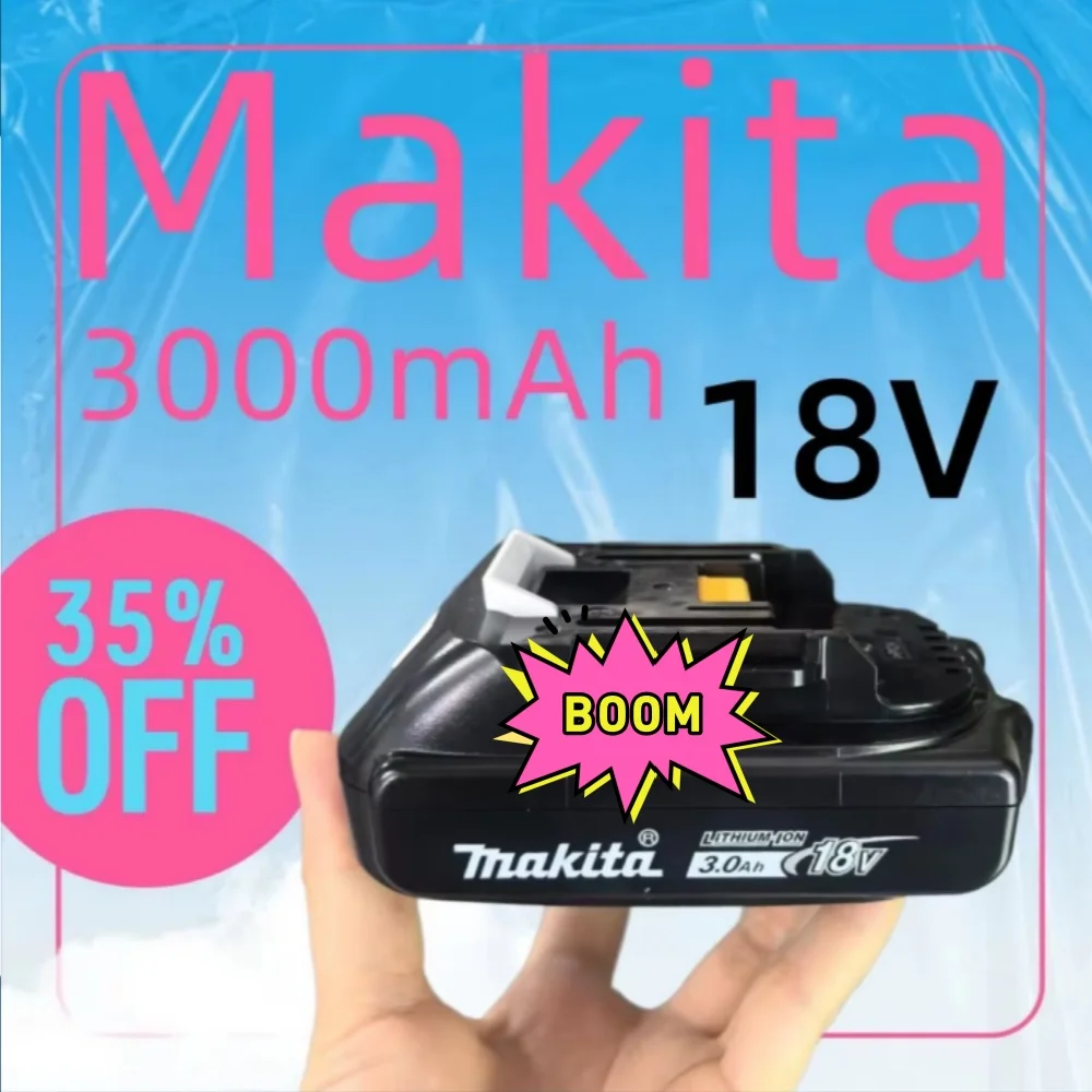 

100% New Makita 18V 3Ah Rechargeable Lithium-Ion Battery BL1820B Compatible with Makita 18V Power Tools