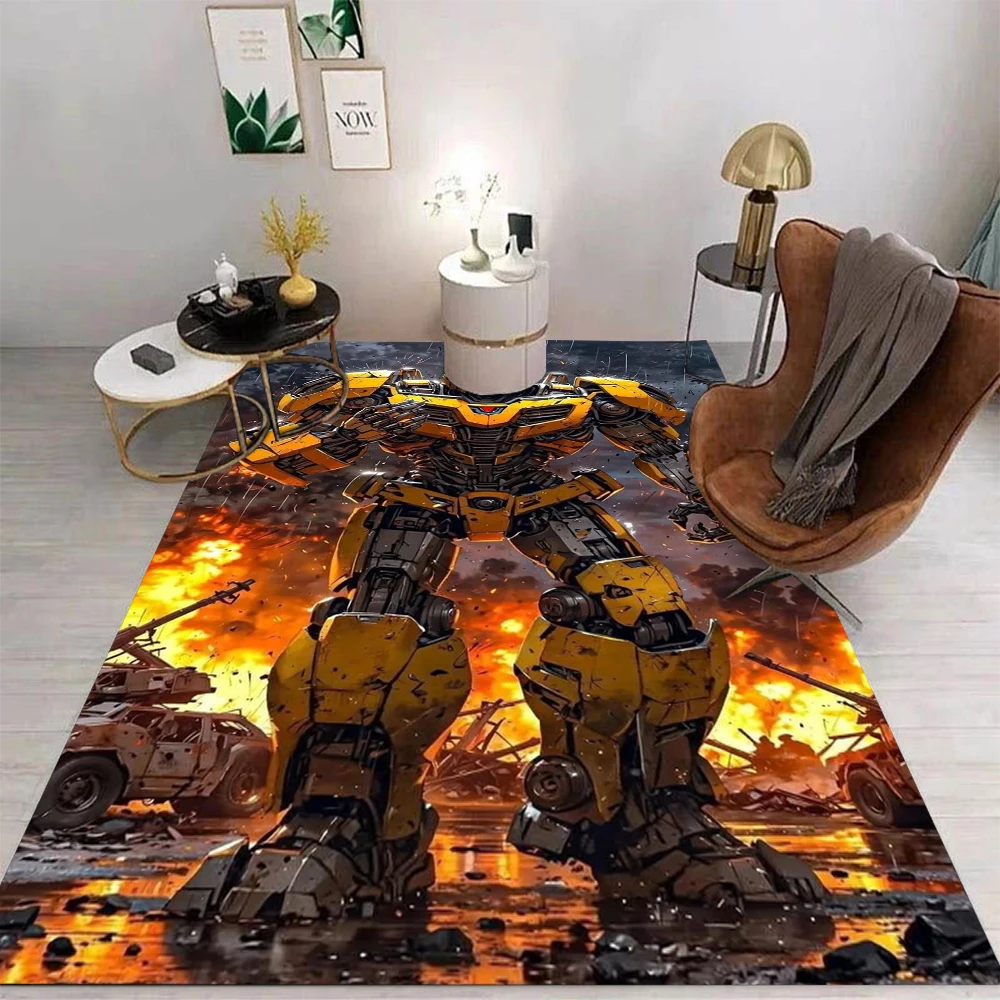 

MINISO Transformers Carpet Cartoon Living Room Bedroom Kitchen Sofa Table Balcony Rug Non-slip Washable Mat Exquisite Ornaments