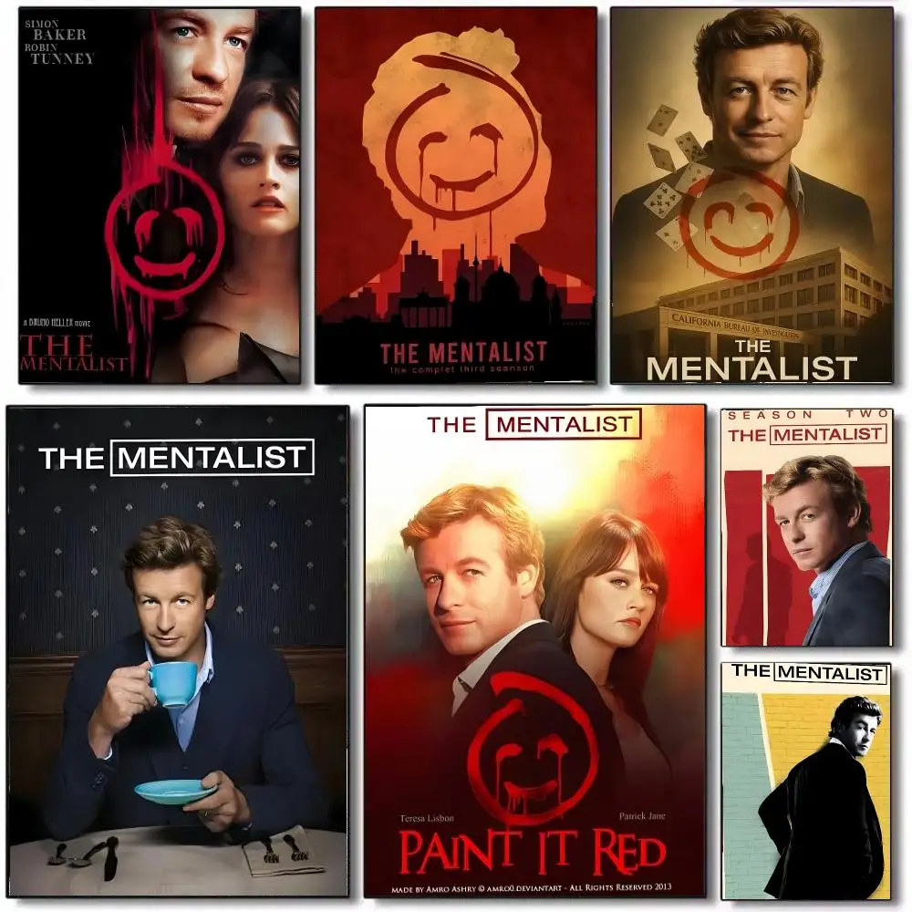TV Series The Mentalist Poster Wall Art Printed Decor Sticker Stylish Home Gift for Living Room Bedroom Corridor Cafe