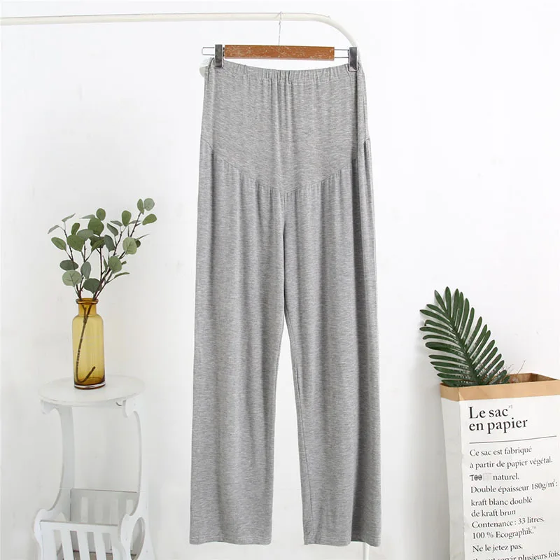 Pregnant Women's Pants Spring New Outwear Casual Pants Fashionable Solid Color High Waisted Trousers for Maternity Women