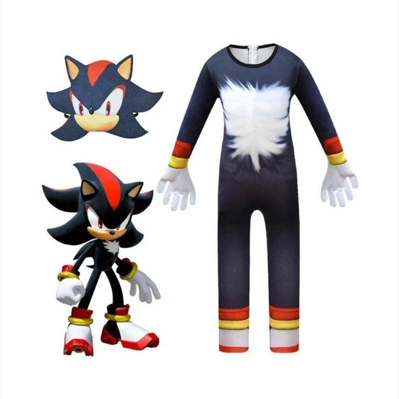 Juego de Halloween Sonics Spinball disfraz Cosplay The Hedgehog Classics Cos monos máscara para niños fiesta Halloween