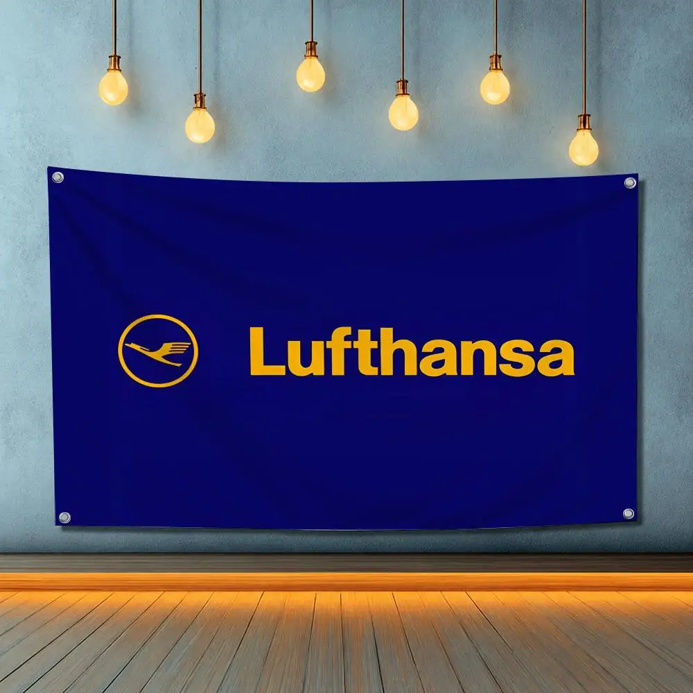 Deutsche Lufthansa German Airlines Flags Decoration Garage Flags For Bedrooms Bedroom Decor Items Tapestry Flaga