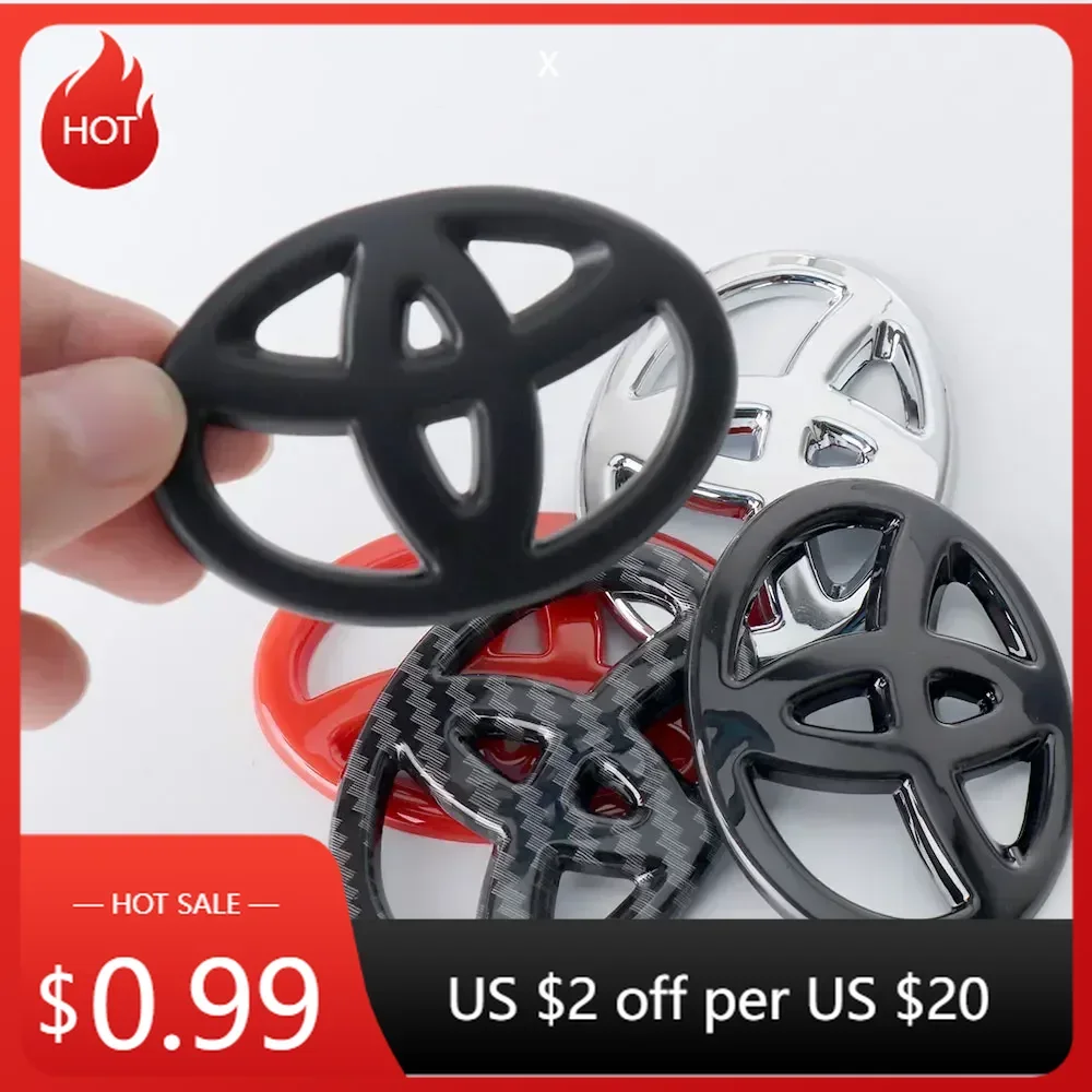 

Для Toyota 2026, горячие колпаки для ступиц, автомобильные аксессуары, центральный значок на руль, декоративные наклейки для Toyota Fortuner Chr Verso Prius