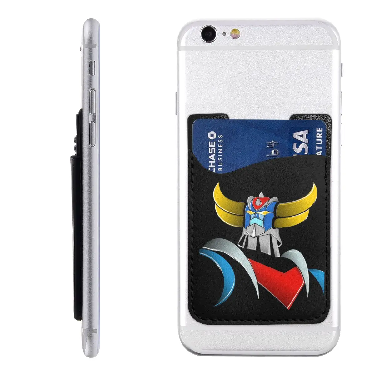 Goldorak Grendizer Phone Wallet Stick On Cute Anime UFO Robot Goldrake Credit Holder Pocket