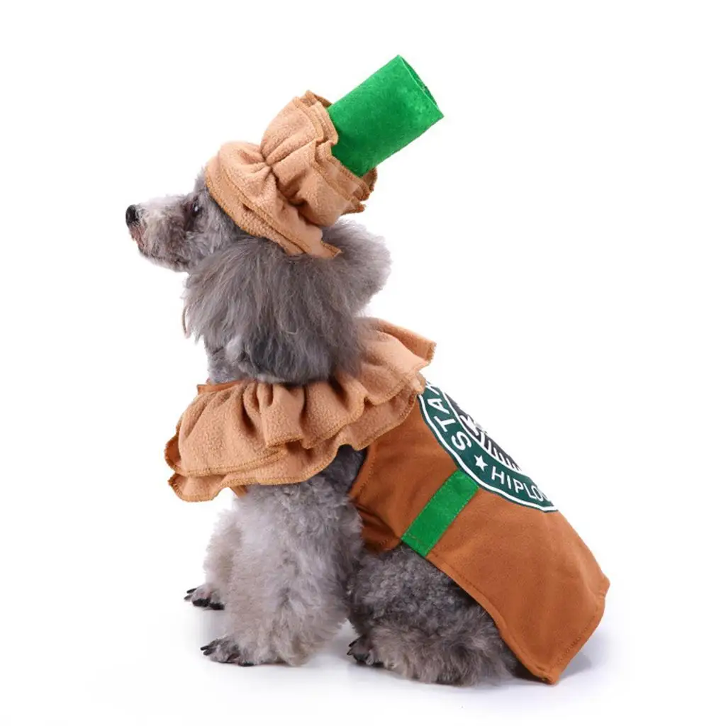 Pet Dog Halloween Costume Cute Puppy Christmas Clothes with Hat for Small Dogs Cosplay Party Outfit