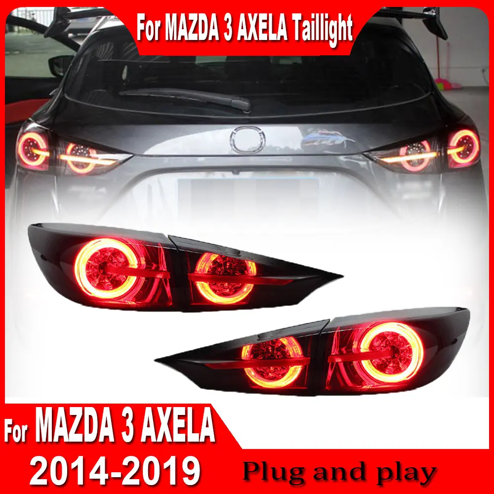 2PC Car Lights For Mazda 3 Axela 2020 2021 2022 2023 2024 Car Tail light LED Tail Lamp Daytime Running Light Car Accessories