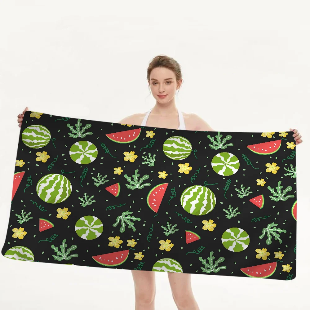 Handuk pantai buah semangka untuk anak-anak handuk mandi Pribadi handuk Kolam Renang hadiah liburan handuk piknik hadiah pesta