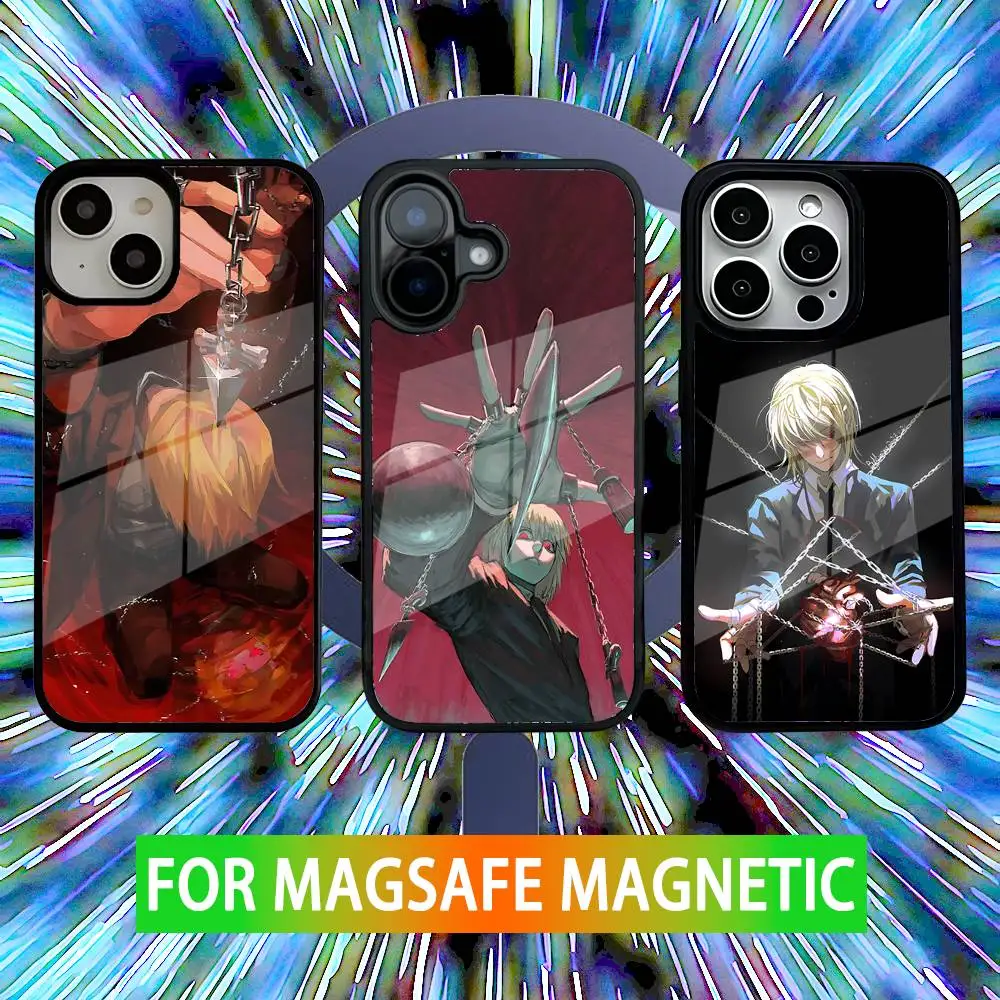

Anime Kurapika H-Hunterpedia Phone Case For iPhone 16,15,14,13,12,11,Pro,Max,Plus,Mini,SE New Magsafe Magnetic Wireless Charging
