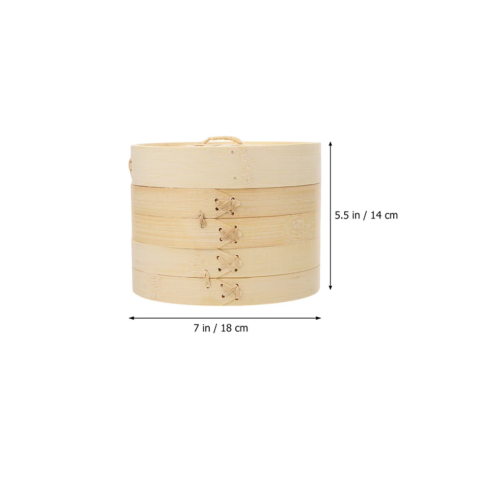 

Bamboo Steamer Basket for Cooking Round Cloth Lightweight Eco Friendly Healthy Material Non Toxic Tasteless Handmade