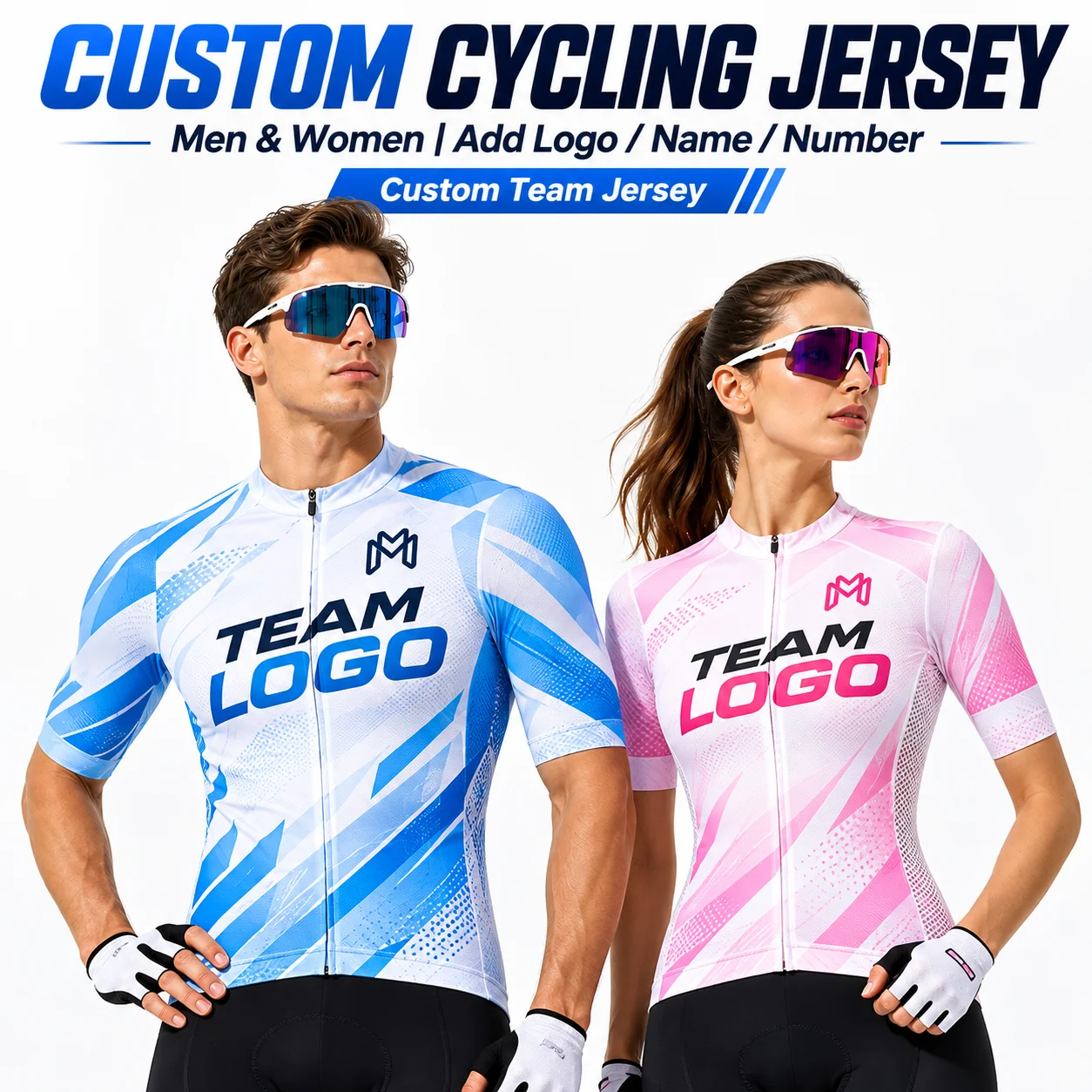 Custom Cycling Jersey Men Women Personalized Team Bike Shirt Breathable Short Sleeve MTB Road Bicycle Cycling Clothing