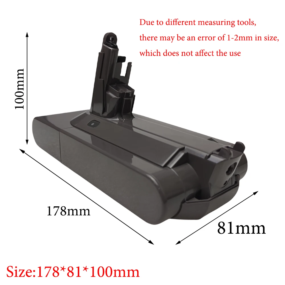 25.2V 6.0Ah Li-ion Battery For Dyson SV14 SV15 Vacuum Cleaners Fluffy SV15 V11 Absolute Extra V11 Absolute V11 Animal 970145-02