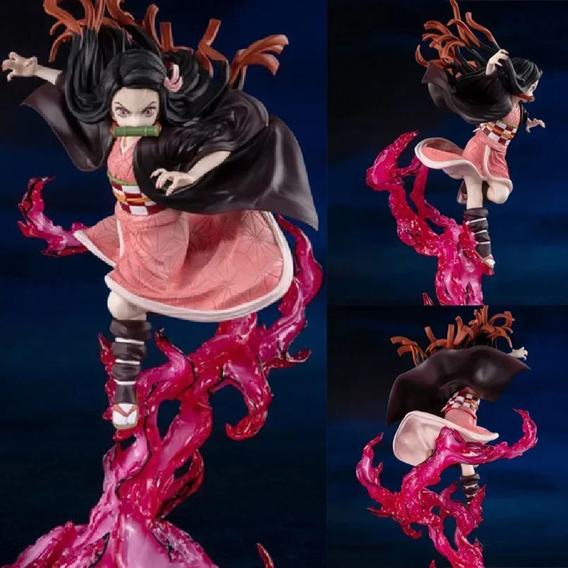 24cm Demon Slayer Anime Figure Kamado Nezuko PVC Action Figure Kimetsu No Yaiba Mitsuri/Shinobu Figurine Model Doll Toys