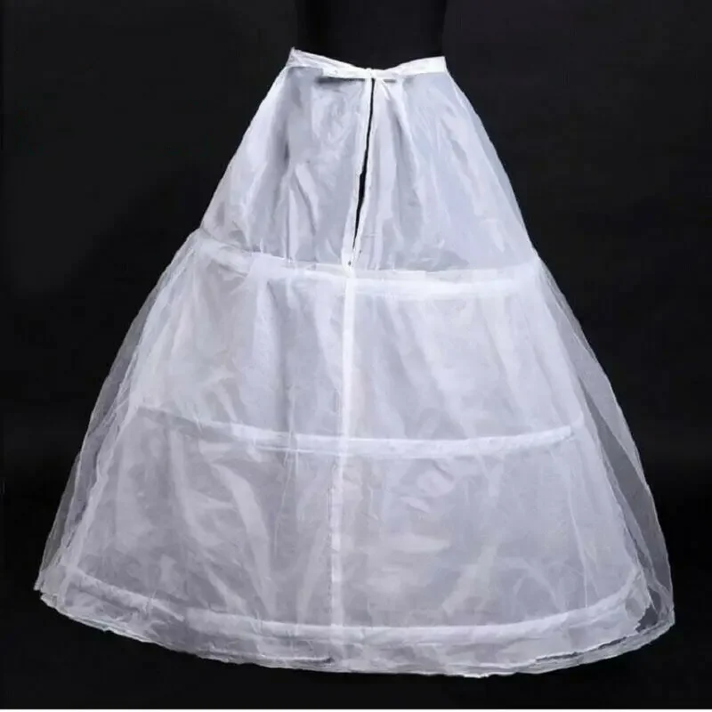 Hot Koop Sexy Clingy 3-hoepel baljurk bruiloft bruidsjurk Petticoat taille verstelbare onderrok