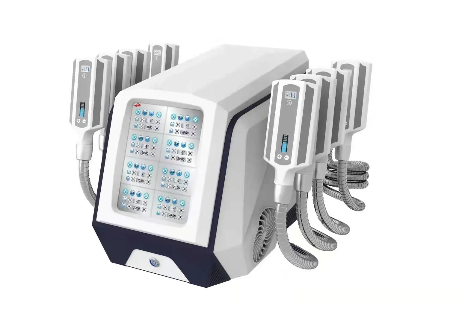 Professional Weight Loss Machine with 8 Handle Diamond Ice Cryo Pads for Fat Removal Cold Body Sculpting Criolipolisis Equipment