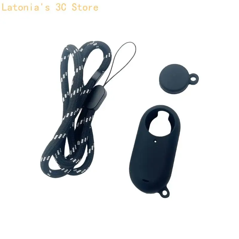 Schnell zu installierendes Silikonhüllen-Set inklusive Objektivschutz und Riemen für GO3/3S X3UB – Detail 7