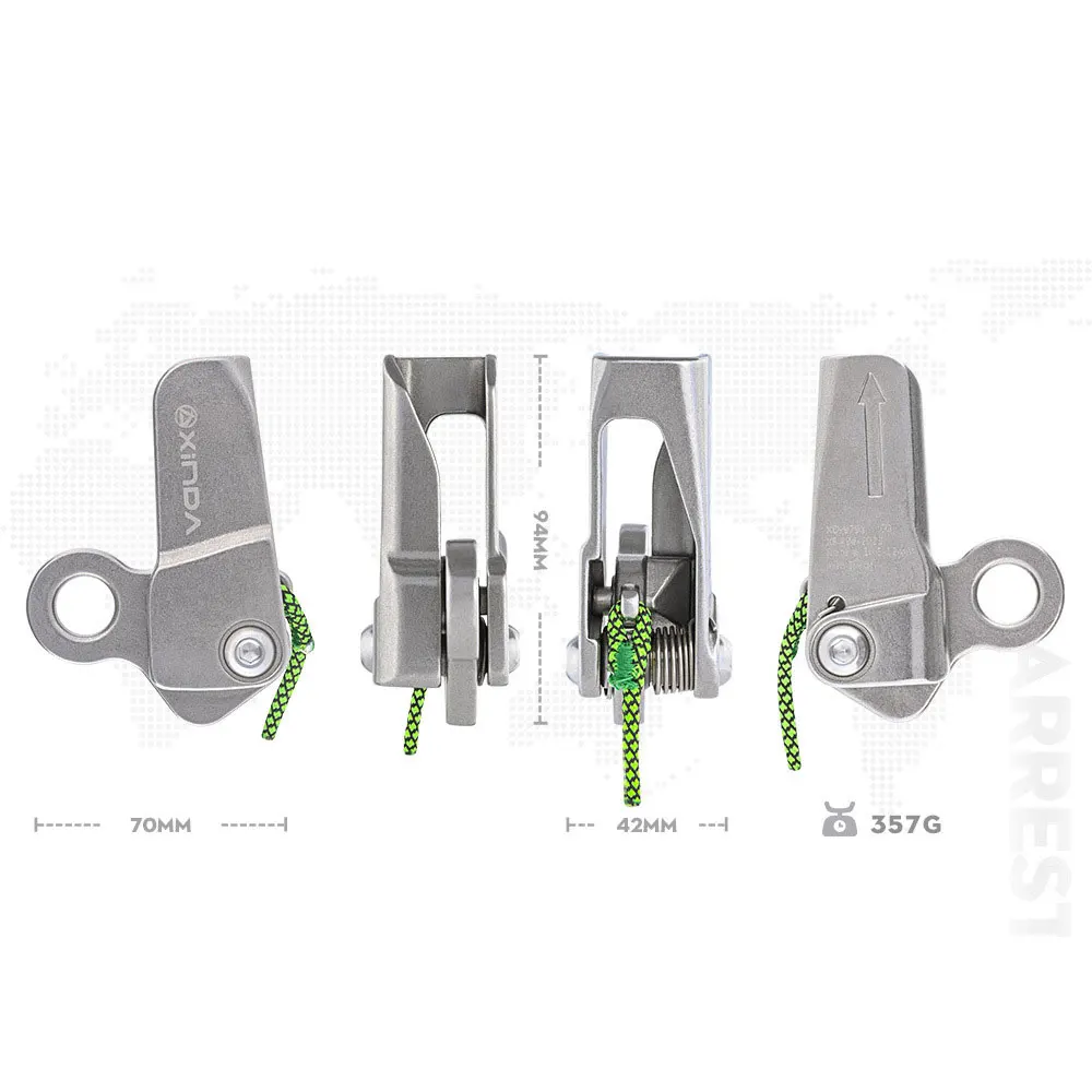 Peakseek Stainless Steel Outdoor Fall Arrester Rock Climbing Protector 100KG Load Stainless Steel
