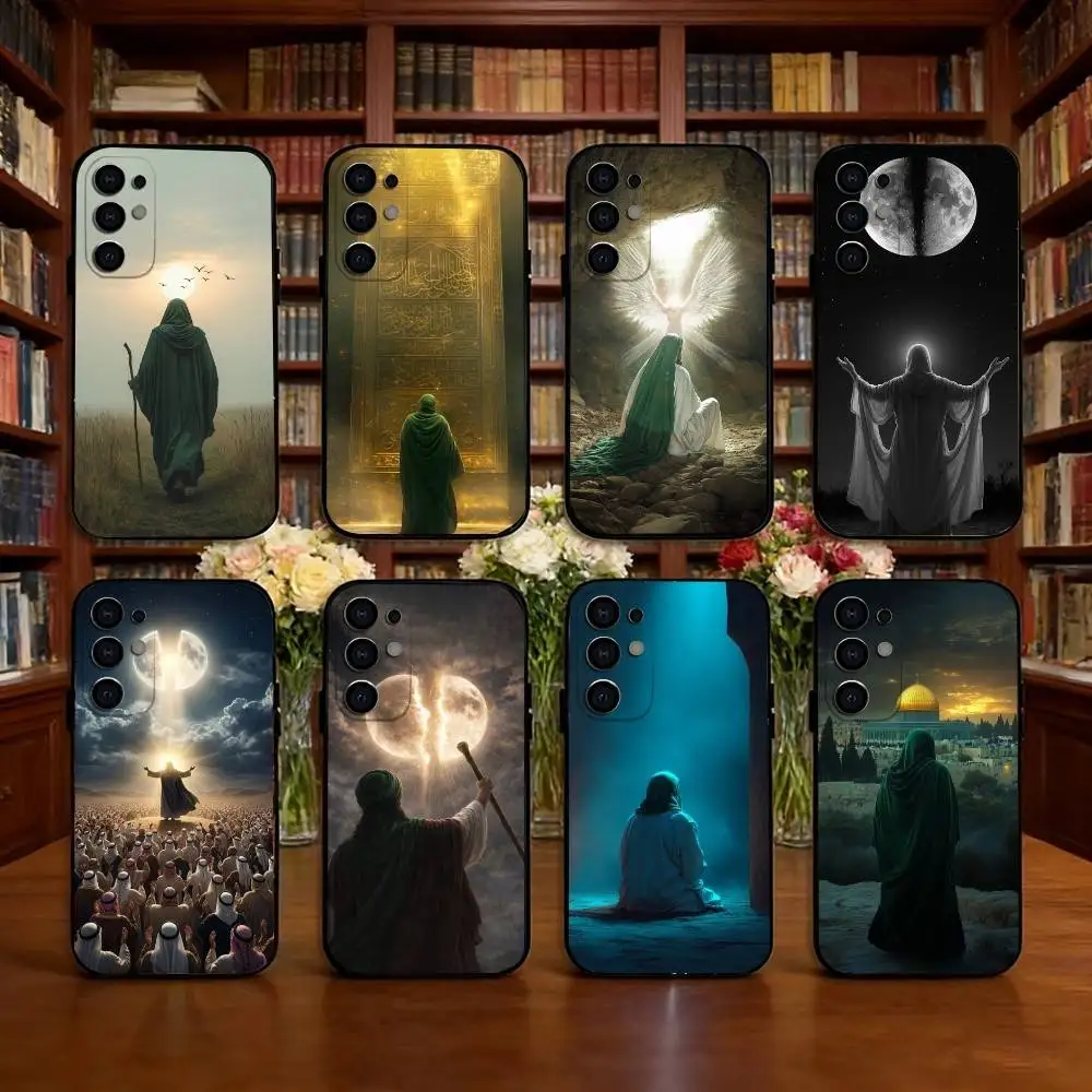 

Prophet Muhammad Phone Case Black Silicone Soft For Samsung S25,S24,S21,S22,S23,S30,Ultra,S20,Plus,Fe,Lite