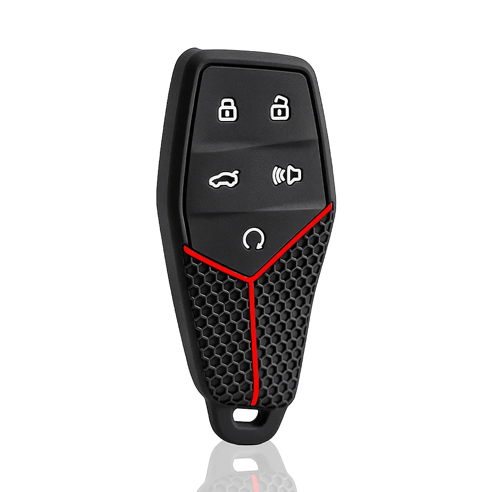 5 Button Silicone Remote Car Key Case For MG One 2022 2023 2024 Sport Racing Style Auto Key Shell Cover Fob Holder