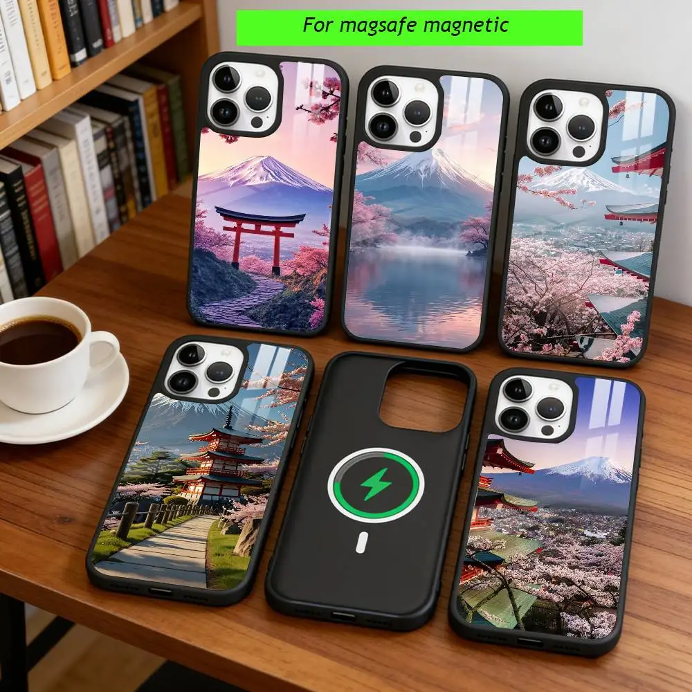 

Mount Fuji, Japan Phone Case For iPhone17,16,15,14,13,12,11 Plus,Pro Magnetic For Magsafe Wireless Charging