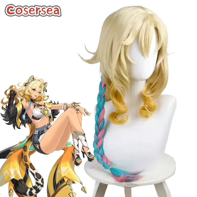 

Cosersea Xilonen Natlan Cosplay Wigs Genshin Impact Xilonen Natlan 60cm Long Mixed Color Cos Wig Synthetic Hair Heat Resistant