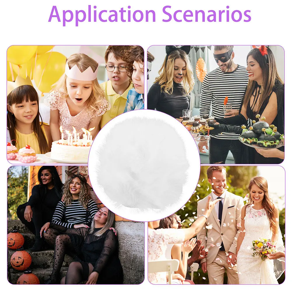 12 قطعة عيد الميلاد بوم بومس الأبيض الكرة كليب القبعات إكسسوارات أحذية DIY بها بنفسك المشاريع الحرفية قبعة بوم بومس فو الأبيض