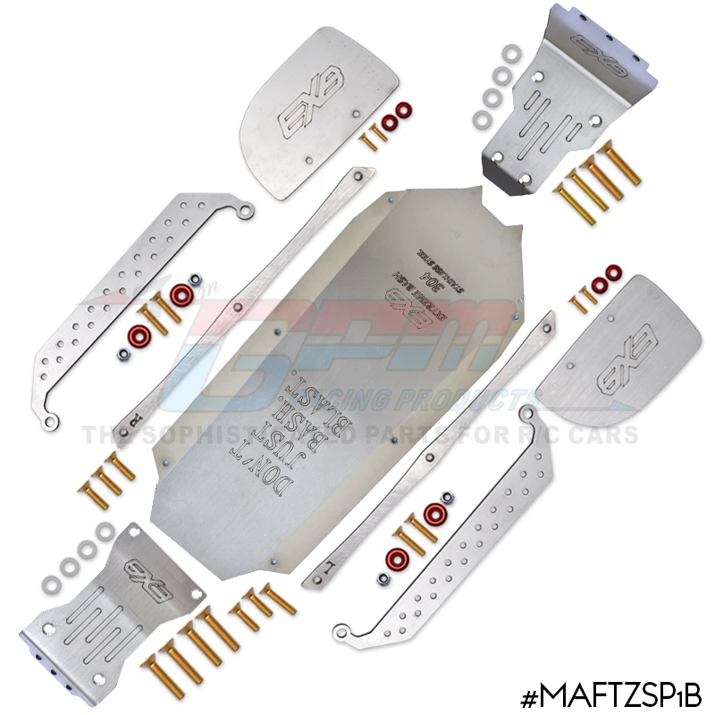 

GPM STAINLESS STEEL CHASSIS PROTECTION PLATE（FULL SET OF CUTTING + LASER ENGRAVING)