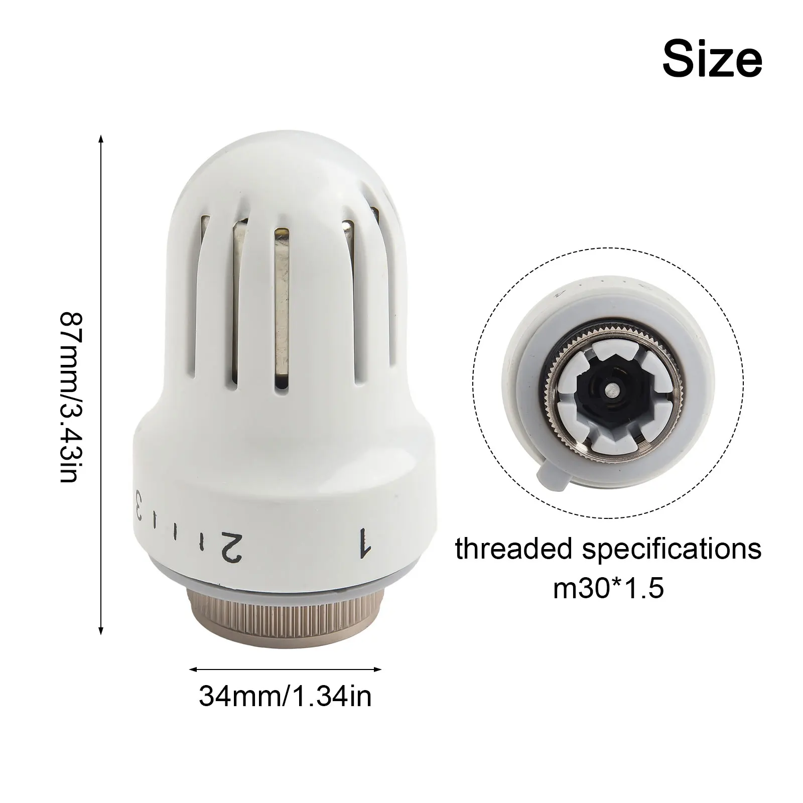 1pc Radiator Thermostatic Head Heater For Control Thermostat Heating Valve Tool Adjustment Temperature Control Valve Radiator