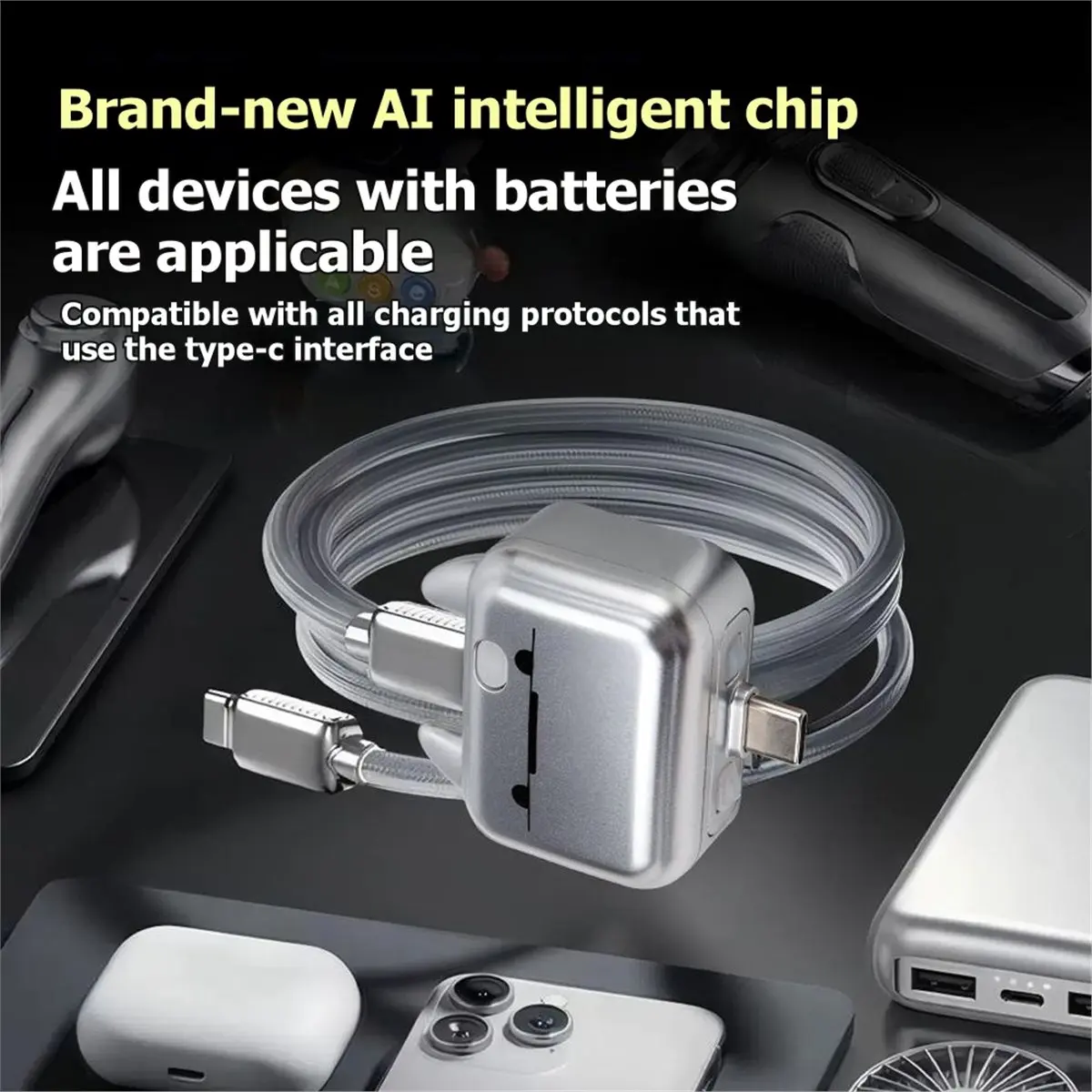 2026 NEW Universal Type-C Auto Disconnect Fully Charged AI Recognition Overcharge Protection Separator 140W Fast Charging