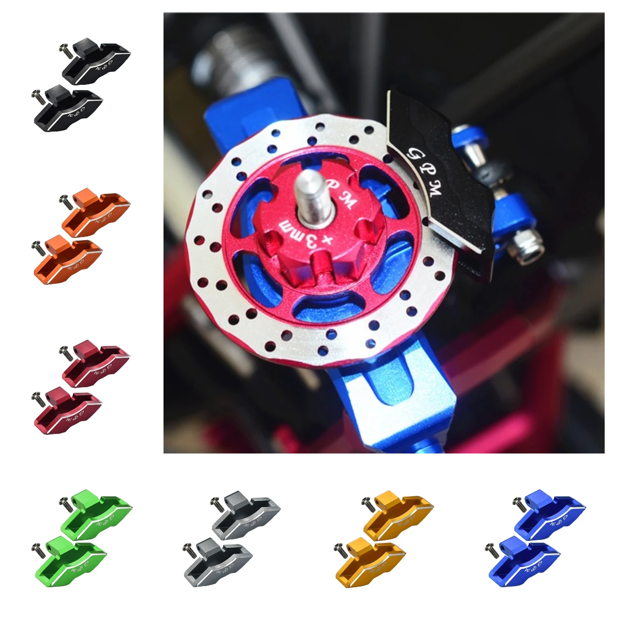 

GPM Aluminum Front/Rear Brake Caliper For TRAXXAS 1/7 Unlimited Desert Racer