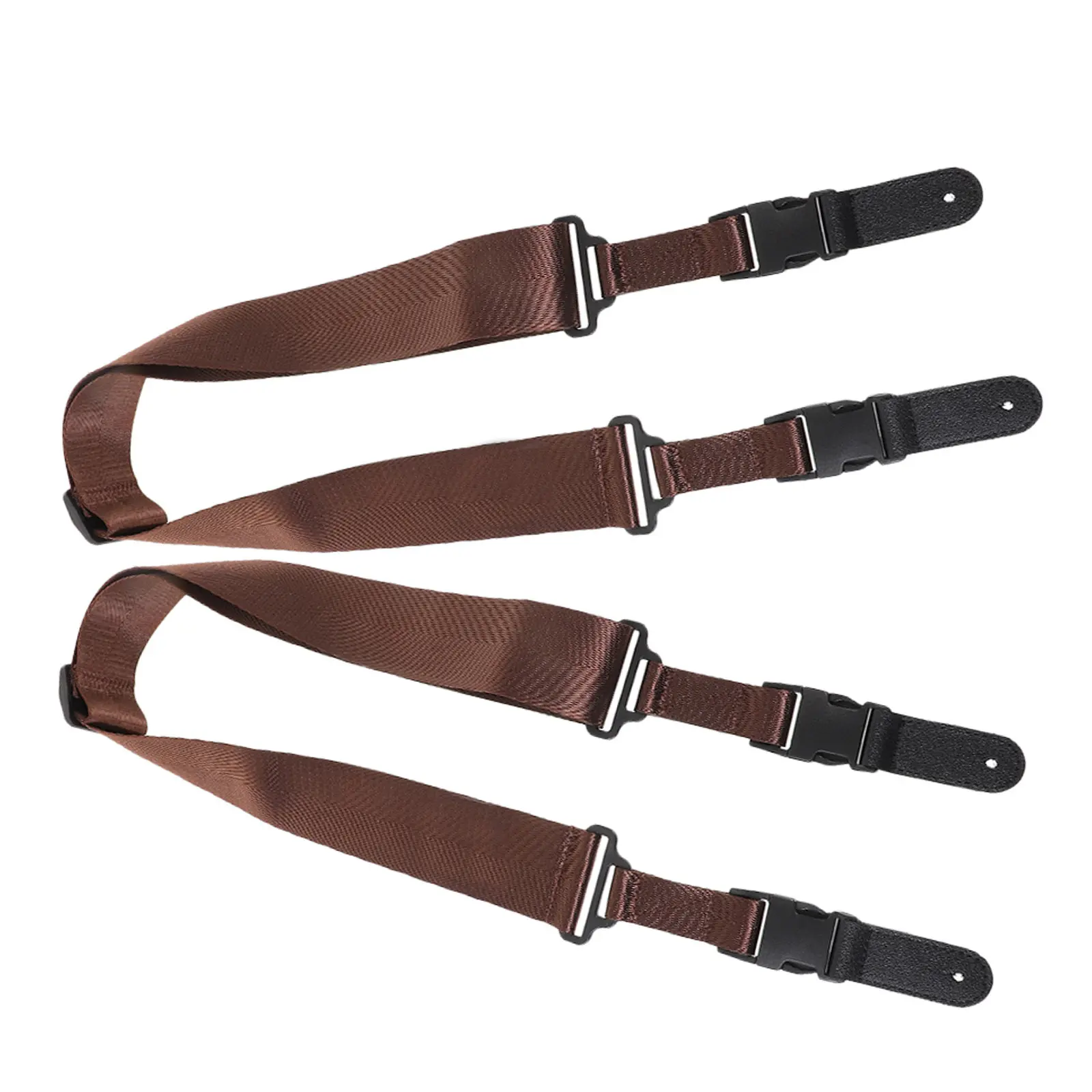 2Pcs Exquisite Printed Guitar Strap Set Smooth Line Design Non-Deformable Arm Pressure Relief Strap for Folk Classical Electric