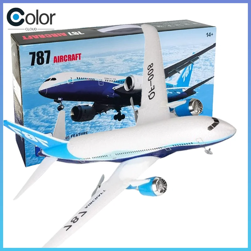

Qf008 Rc Plane Three Channel 787 Remote Control Aircraft Fixed Wing Foam Aircraft Glider Passenger Aircraft Model Children'S Toy