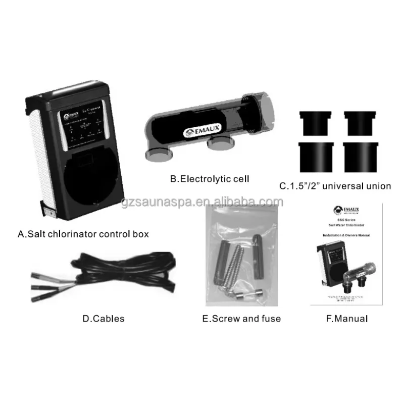 

Hot Sale Emaux SSC25-E Salt Chlorinator for Swimming Pools Essential ABS Equipment for Optimal Chlorine Levels for Children