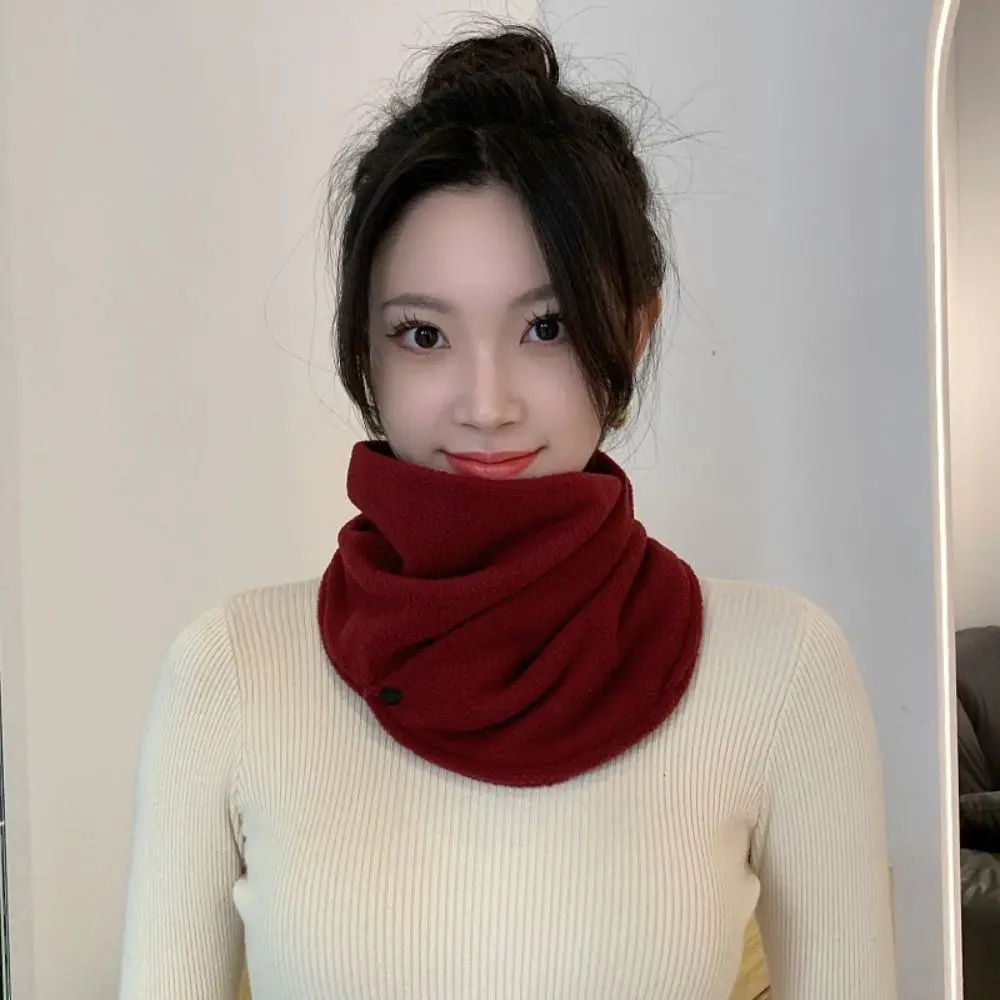 Unisex Thickened Neck Scarf Warmth Double Layer Women's Scarves Neck Protector Neck Sleeve Scarf Women Men