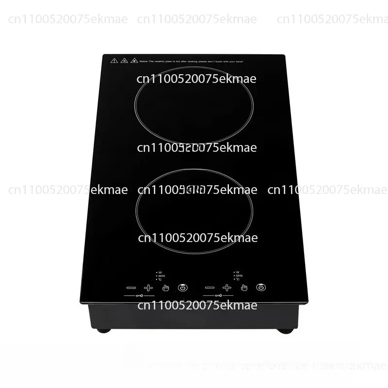 Kitchen Appliances Embedded Stoves Household Double Head Induction Cooker Touch Black