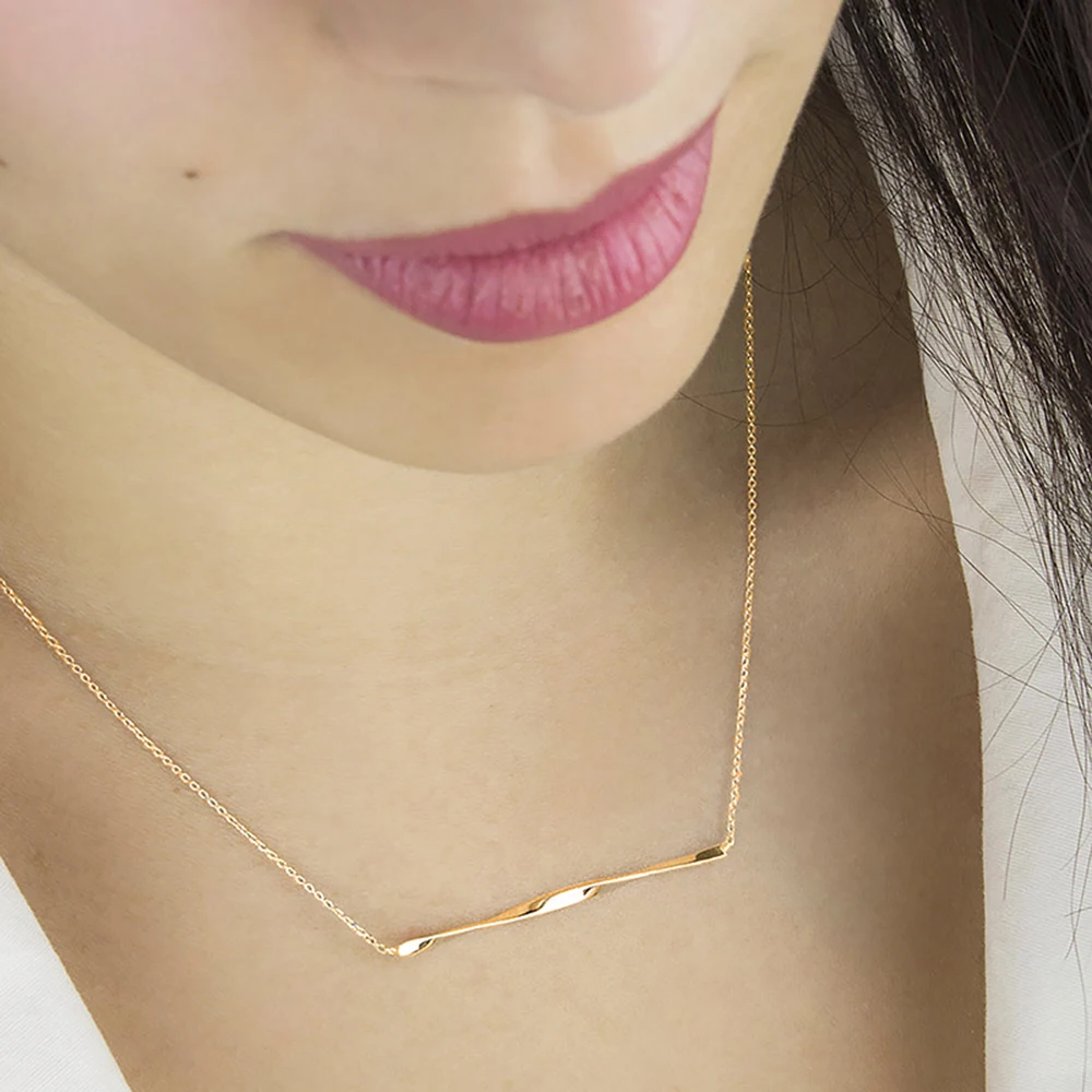 ネックレス-レディースネックレス-14k-ゴールドフィルド-スパイラルバーペンダント-ネックレス-首にかけるジュエリー-女性用