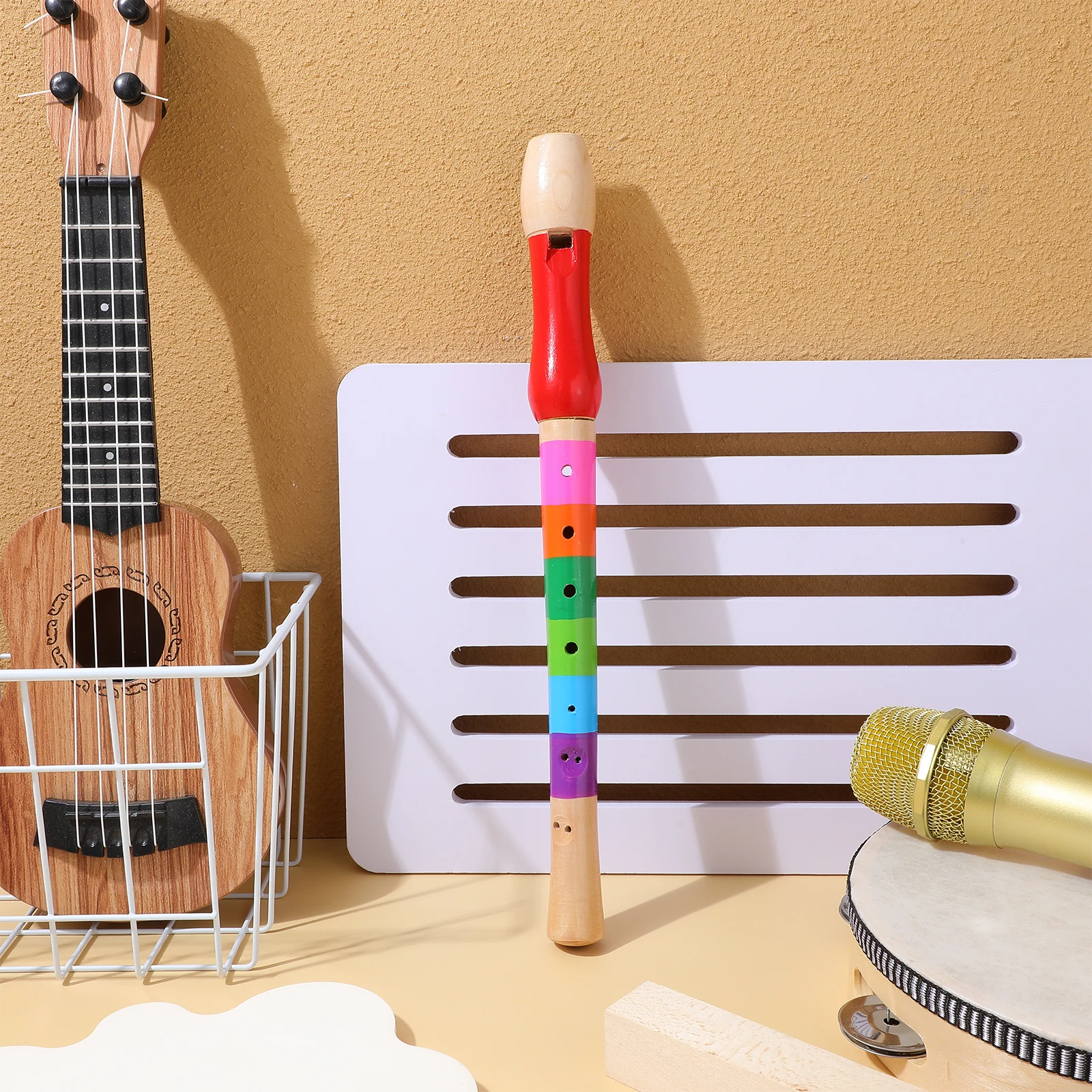 

8 Hole Wood Soprano Recorder Flute Premium Material Accurate Tone Music Instrument For Beginners High Pitch