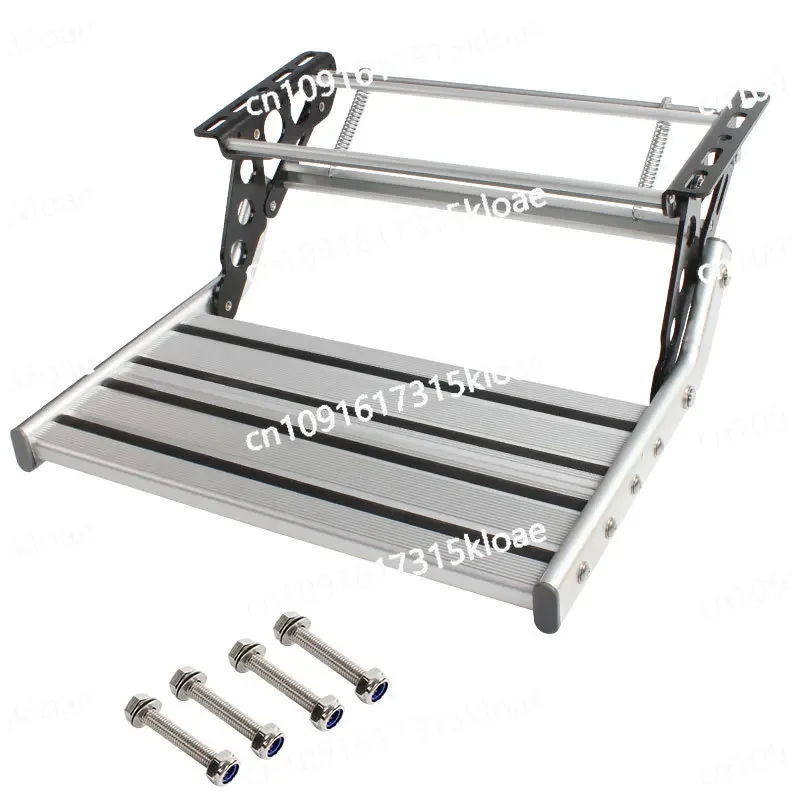 Single-layer Double-layer Pedal Electric Pedal,RV Folding Step Trailer Boarding Welcome Aluminum Alloy Manual Retraction