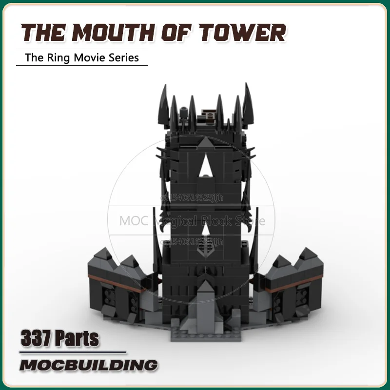 Gli anelli Mini Moc The Mouth Of Personal Tower Building Blocks tecnologia di raccolta mattoni giocattoli di assemblaggio fai da te regali di natale