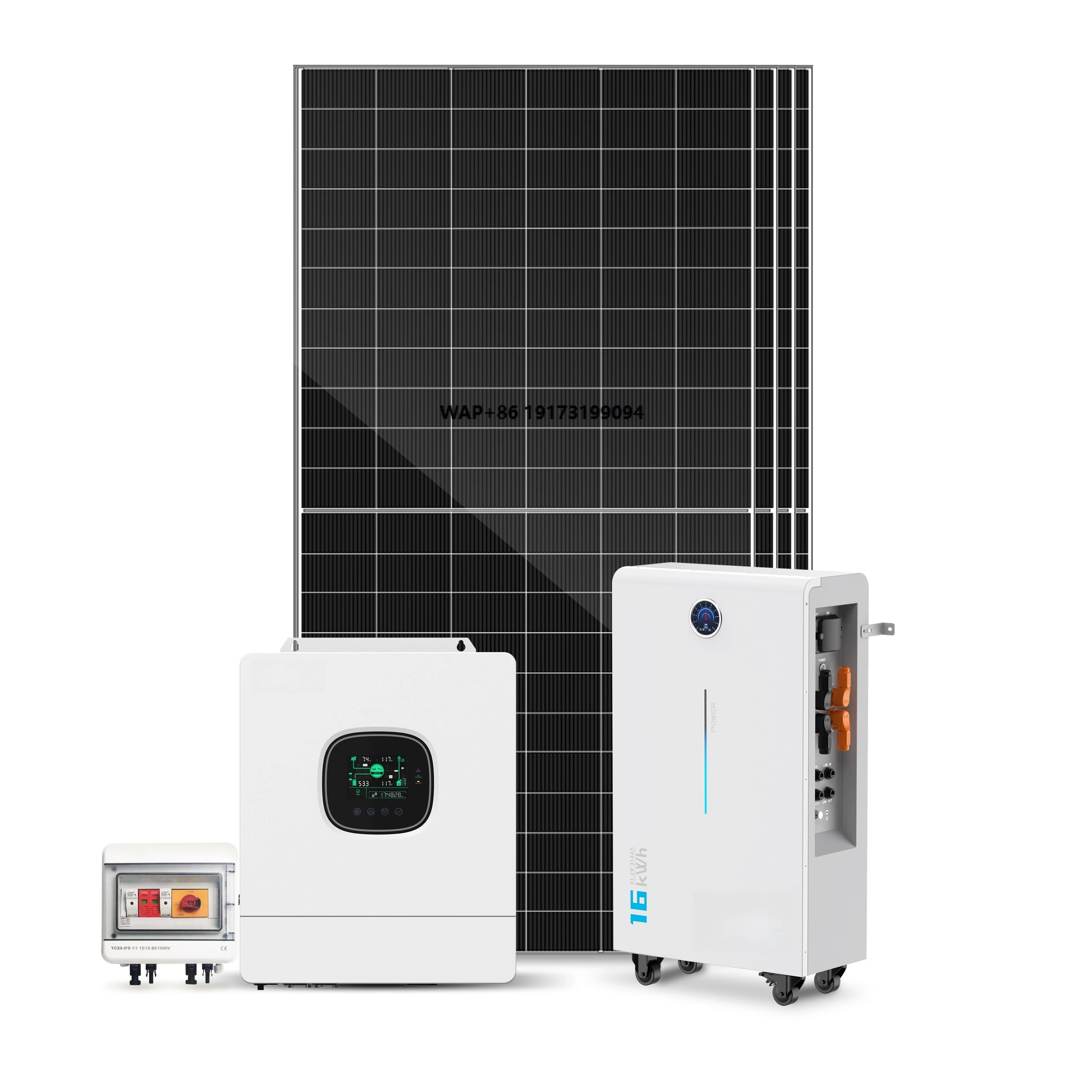 5kw 10kW off Grid Solar Power System with Controller Lithium Ion Battery Monocrystalline Solar Panel Kit